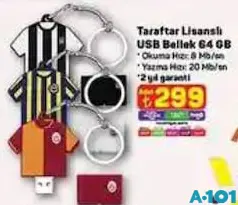TARAFTAR LİSANSLI USB BELLEK 64 GB